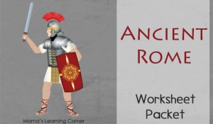 Ancient Rome 16-page Worksheet Packet for 1st - 3rd Graders