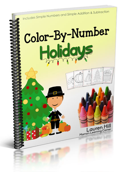 Color By Number Holidays - 55 pages of coloring fun!