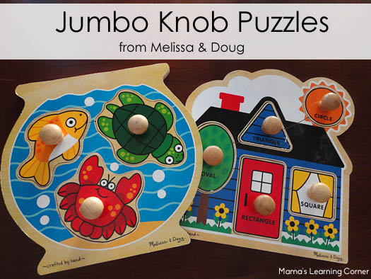 Jumbo Knob Puzzles from Melissa and Doug