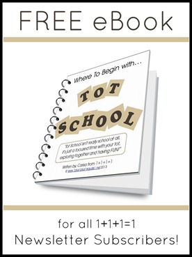 Where to Begin with Tot School - free ebook
