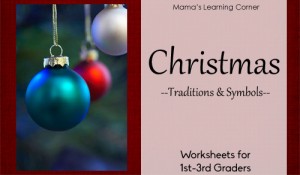 13-page Christmas Worksheet Packet for 1st-3rd Graders - Includes history of Christmas tree, ABC order, finding ordered pairs, word problems, noun sort, and more