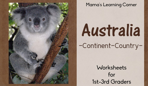 australia worksheets for 1st through 3rd grades mamas book report template word