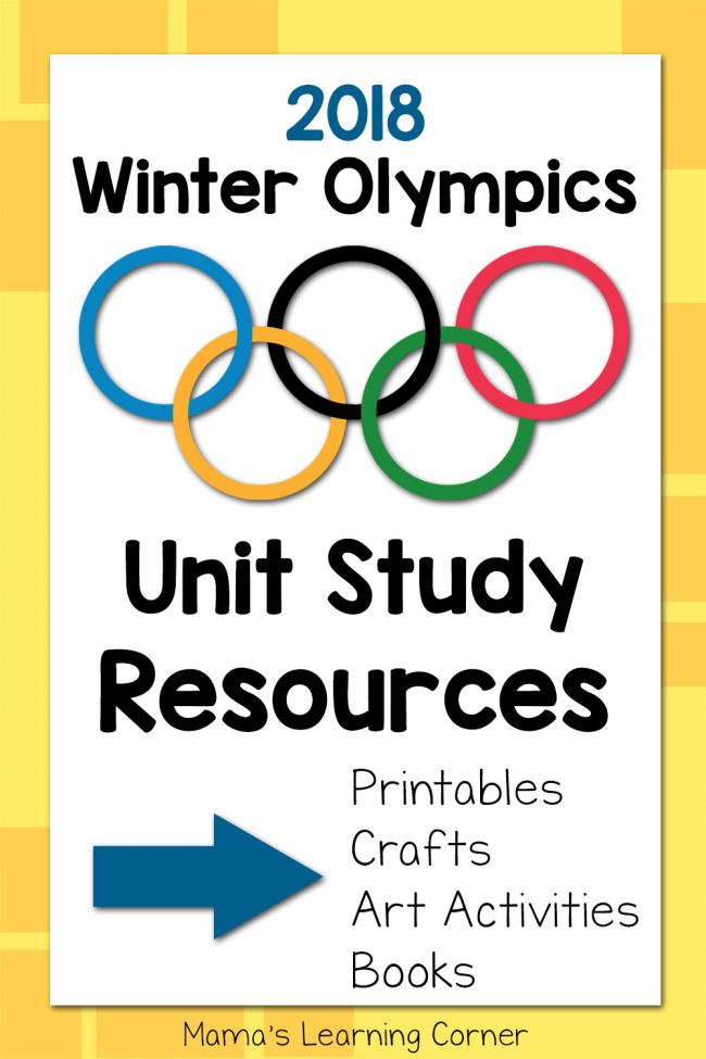 Winter Olympics Unit Study Helps