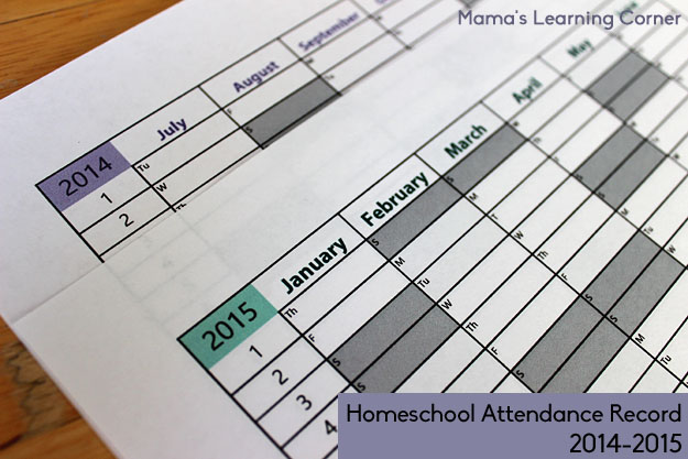 free printable homeschool attendance record for 2014 2015 school printable attendance record