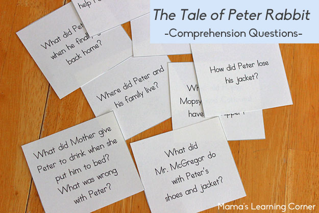 The Tale of Peter Rabbit Comprehension Questions