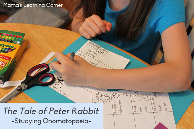 The Tale of Peter Rabbit Studying Onomatopoeia