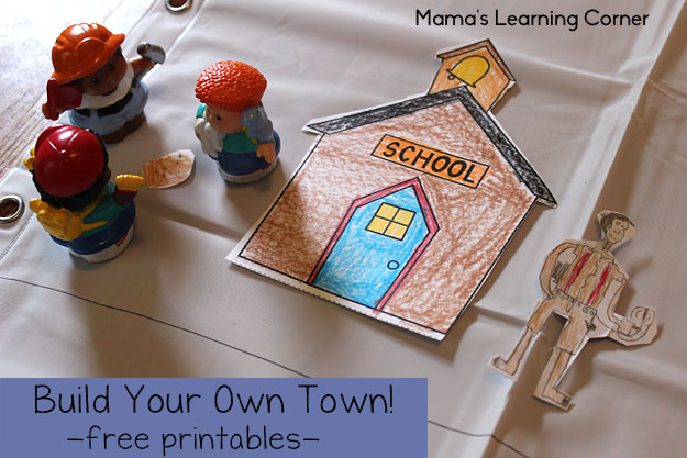 Build Your Own Town - Free Printables!