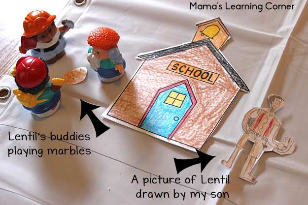 Build Your Own Town - a great activity to go along with the book Lentil