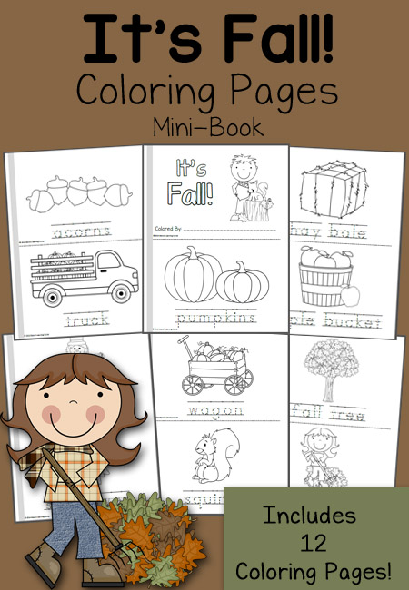 Fall Coloring Pages - Mamas Learning Corner