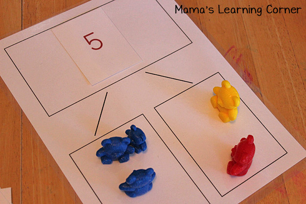 Bear Counters: Use for Number Bonds