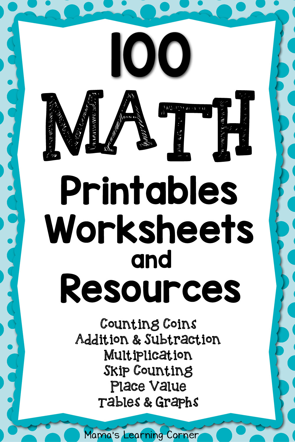Math Worksheets, Printables, and Resources - over 100 links!