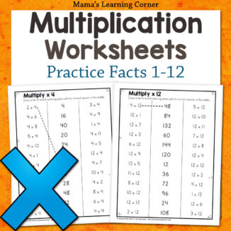 Multiplication Worksheets 1-12 Printable - Mamas Learning Corner Multiplication Worksheets 1-12 Printable