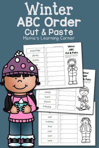 Winter Cut and Paste: ABC Order