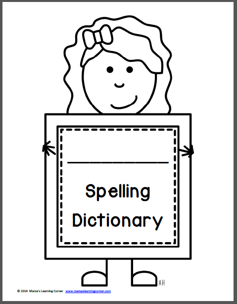 File Folder Spelling Dictionary