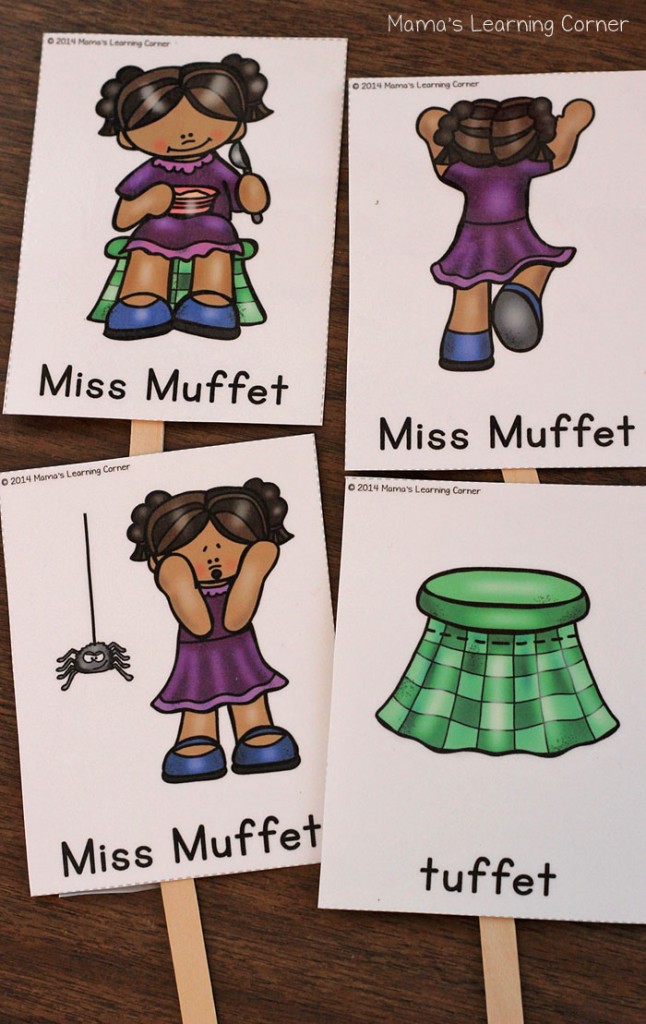 Little Miss Muffet Sequencing Cards