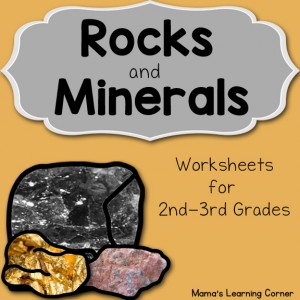 Rocks and Minerals Worksheets - Mamas Learning Corner Rocks and Minerals Worksheets