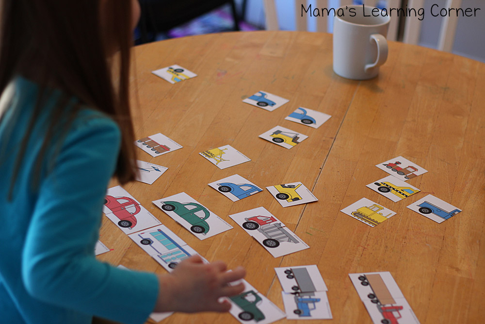 Transportation Match Cards