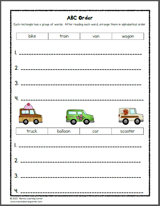 Transportation Worksheets - Mamas Learning Corner