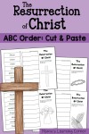 ABC Order Worksheet: The Resurrection of Christ - Mamas Learning Corner