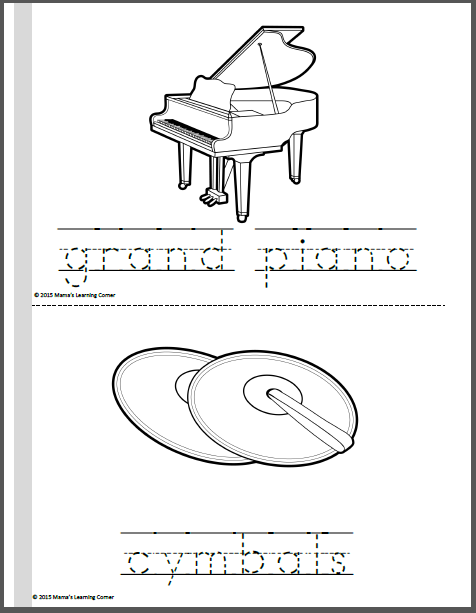Orchestra Coloring Pages