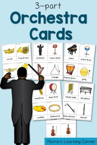 3-part Cards: Orchestra Cards!