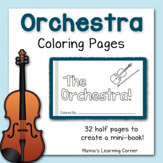 orchestra coloring pages mamas learning corner