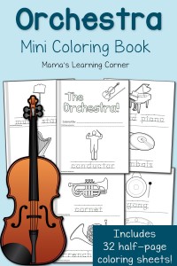 Orchestra Coloring pages