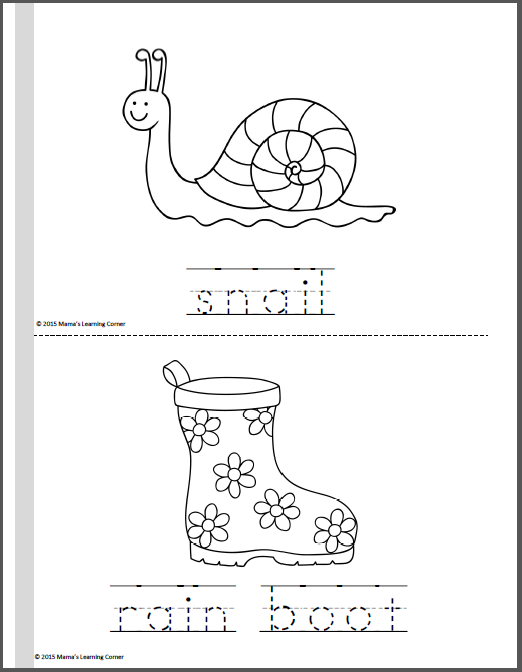 Spring Coloring Pages - Mamas Learning Corner