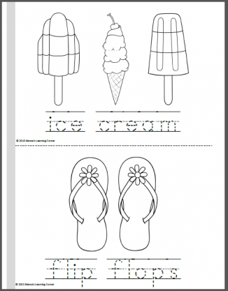 summer coloring pages at the beach mamas learning corner
