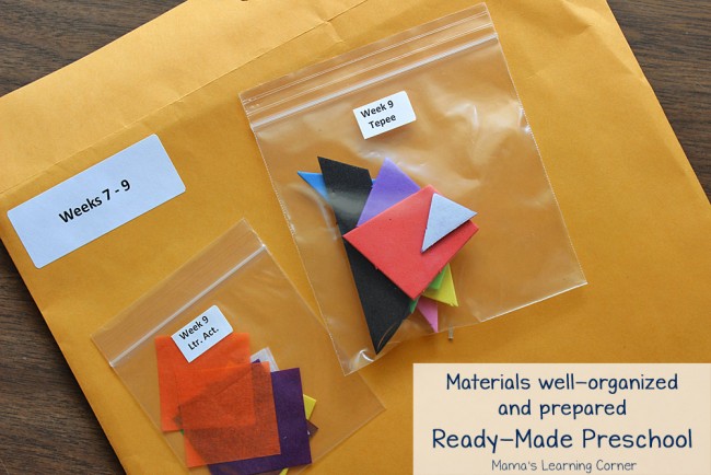Ready-Made Preschool: Organized and Prepped Materials