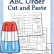 Summer ABC Cut and Paste Worksheets