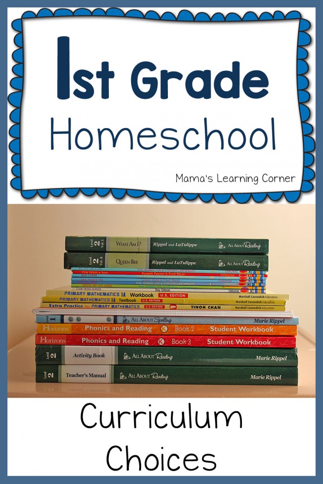 First Grade Curriculum Homeschool Plans for 2015-2016 - Mamas Learning ...