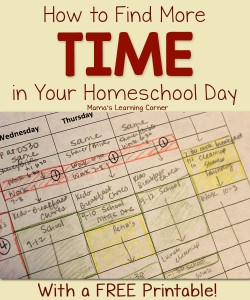 How to Find More Time in My Homeschool Day