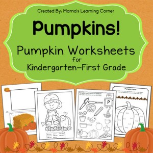 Pumpkin Worksheets for Kindergarten and First Grade - Mamas Learning Corner Pumpkin Worksheets for Kindergarten and First Grade