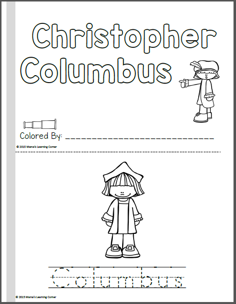 Christopher Columbus Coloring Pages