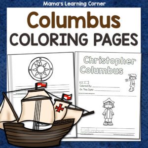 Christopher Columbus Coloring Pages - Mamas Learning Corner Christopher Columbus Coloring Pages