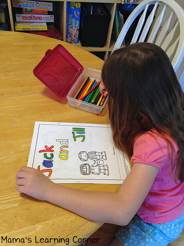 Jack And Jill Nursery Rhyme Packet Mamas Learning Corner Jack And Jill Nursery Rhyme Packet Mamas Learning Corner