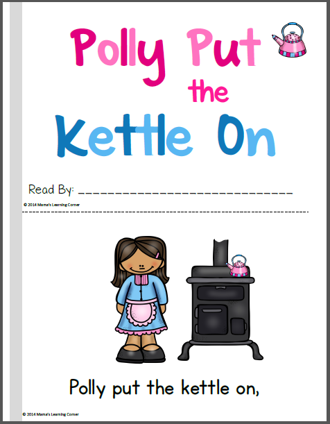 Polly Put the Kettle On Nursery Rhyme
