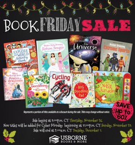 Usborne Books and More Book Friday and Cyber Monday