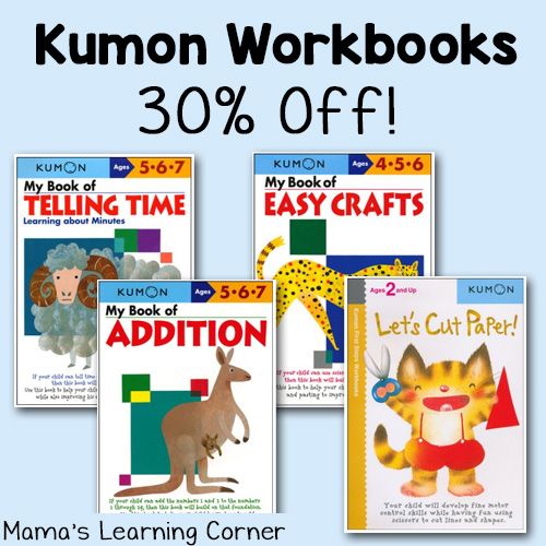 Kumon Worksbooks on Sale - 30% off!