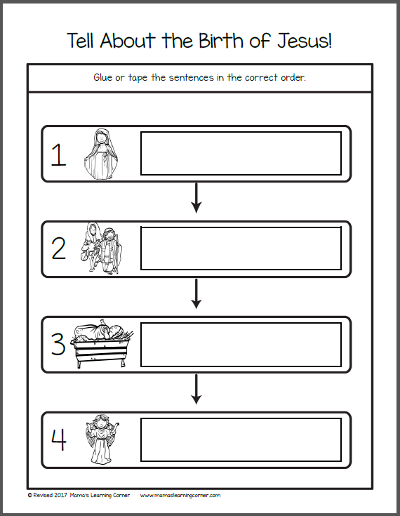 Birth Of Jesus Worksheet - Escolagersonalvesgui