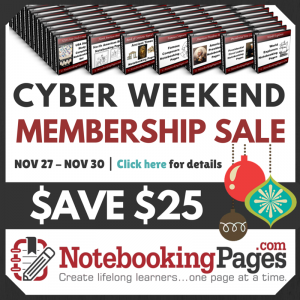 Notebooking Pages Sale - Cyber Weekend