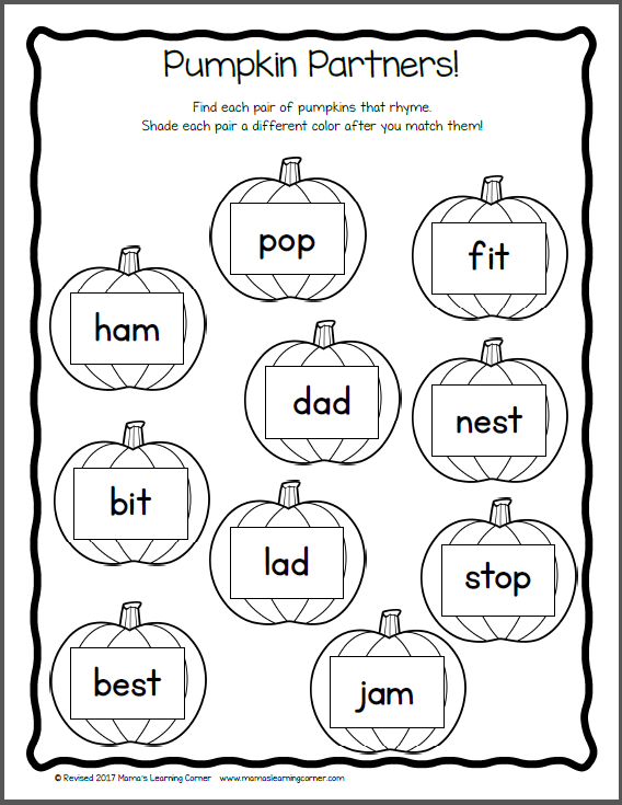 Thanksgiving Worksheet Packet for Kindergarten and First Grade Mamas Learning Corner