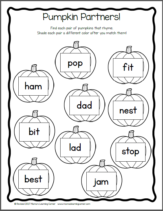 Thanksgiving Worksheet Packet for Kindergarten and First Grade - Mamas  Learning Corner