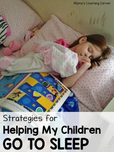 Strategies for Helping My Children Go To Sleep