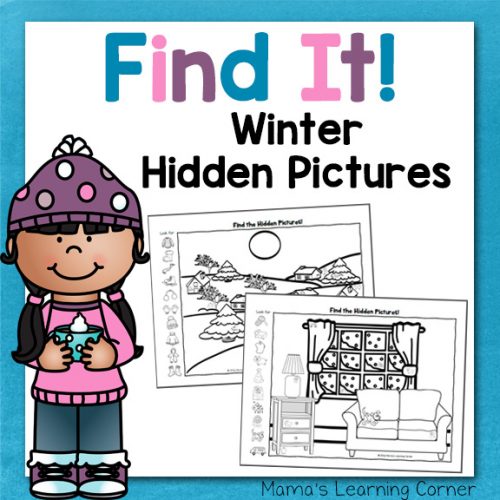 Free Printable Winter Hidden Pictures Worksheet24