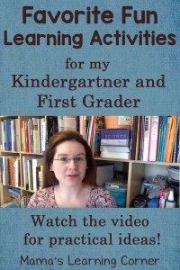 Favorite Fun Learning Activities for My Kindergartner and First Grader