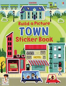 Usborne Build a Picture Town Sticker Book