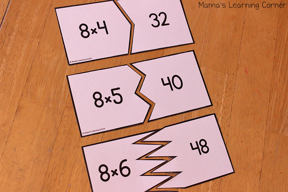 Multiplication Puzzle Cards