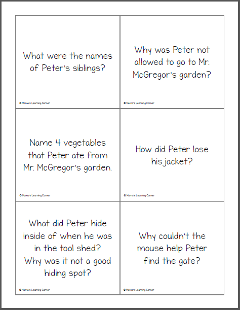 The Tale of Peter Rabbit Printables